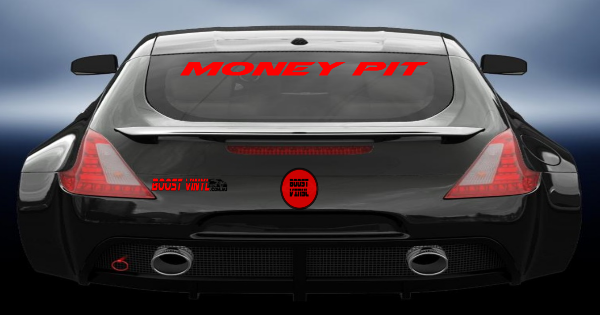 Money pit vinyl decal