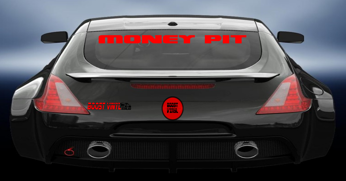 Money pit vinyl decal