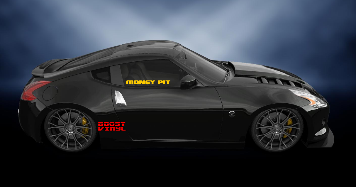 Money pit vinyl decal