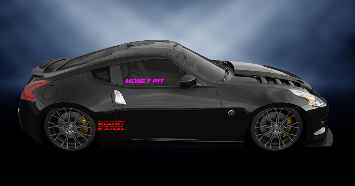 Money pit vinyl decal