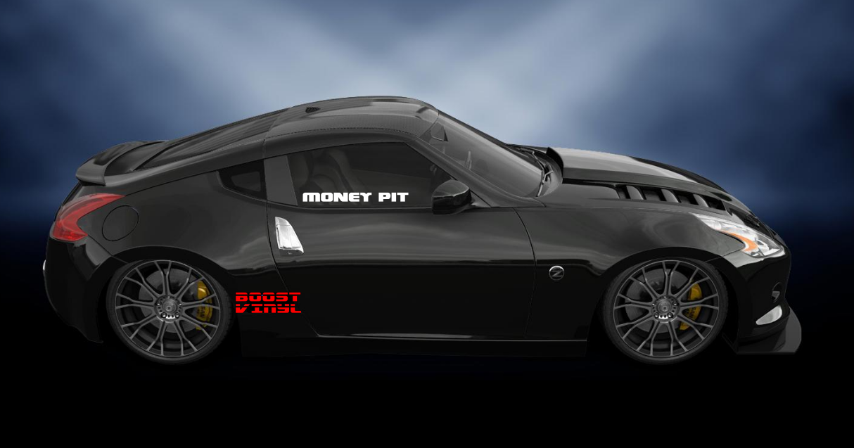 Money pit vinyl decal