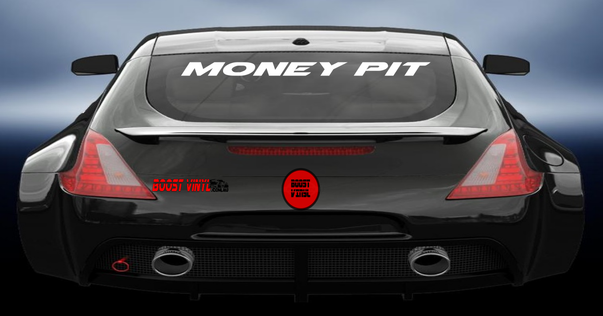 Money pit vinyl decal