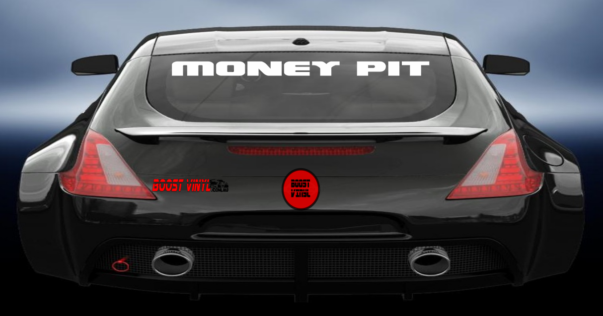 Money pit vinyl decal