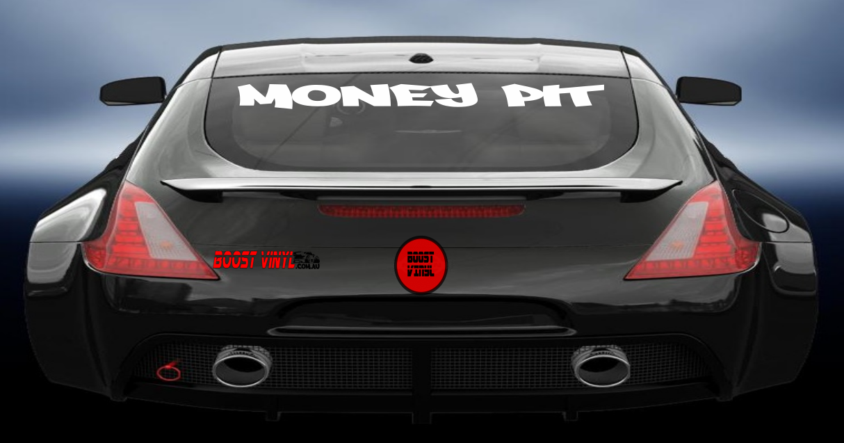 Money pit vinyl decal