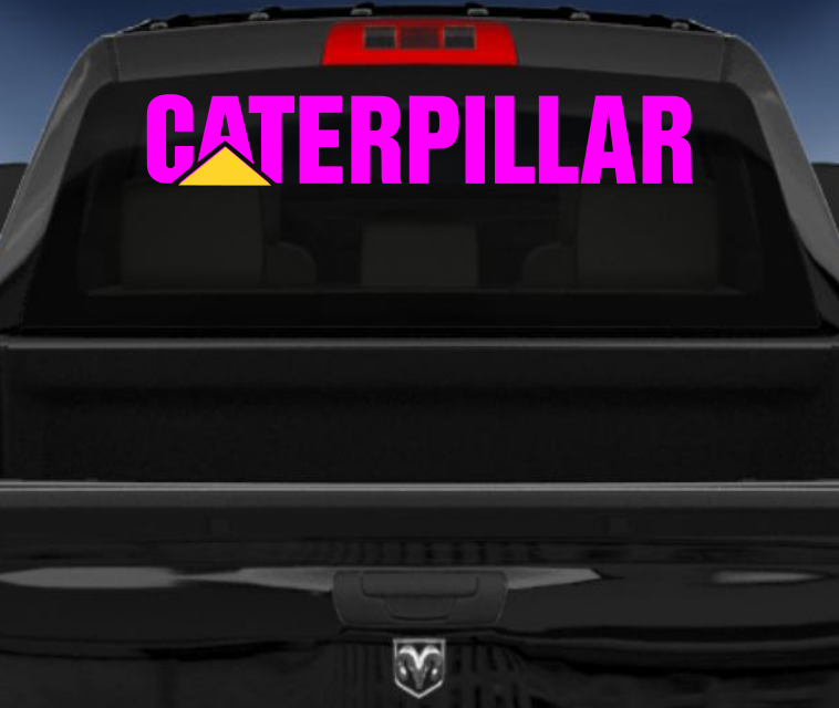 Caterpillar vinyl 4wd sticker/decal