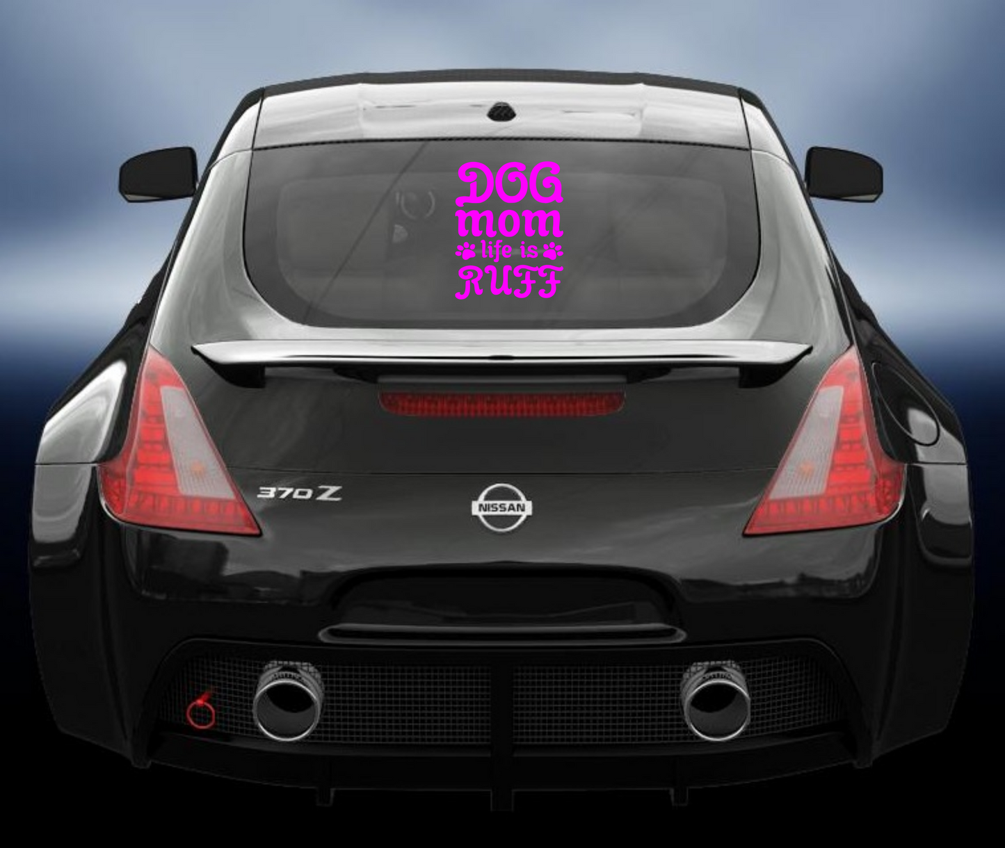 Dog mum life is ruff vinyl Decal