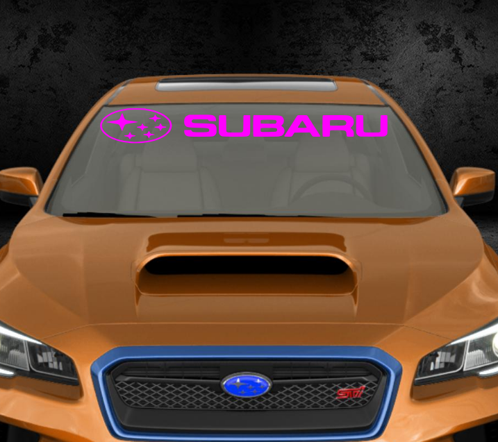 SUBARU vinyl windscreen banner