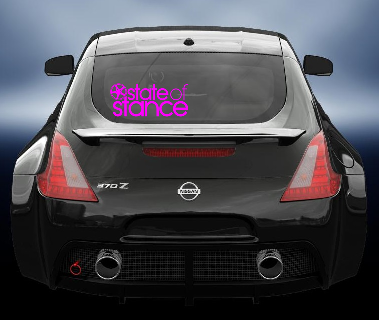 State of stance JDM style car decal
