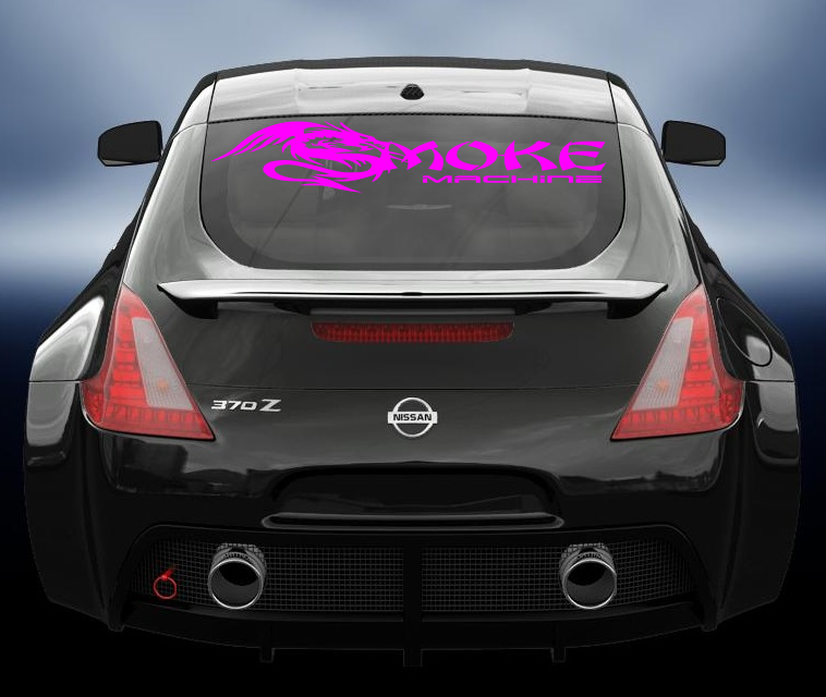 Smoke Machine JDM style car decal