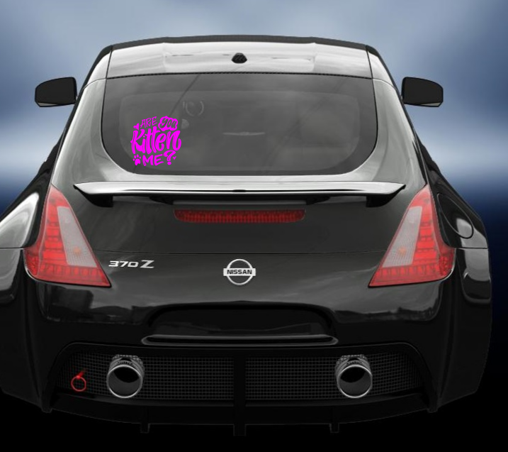 Are you Kitten Me vinyl Decal