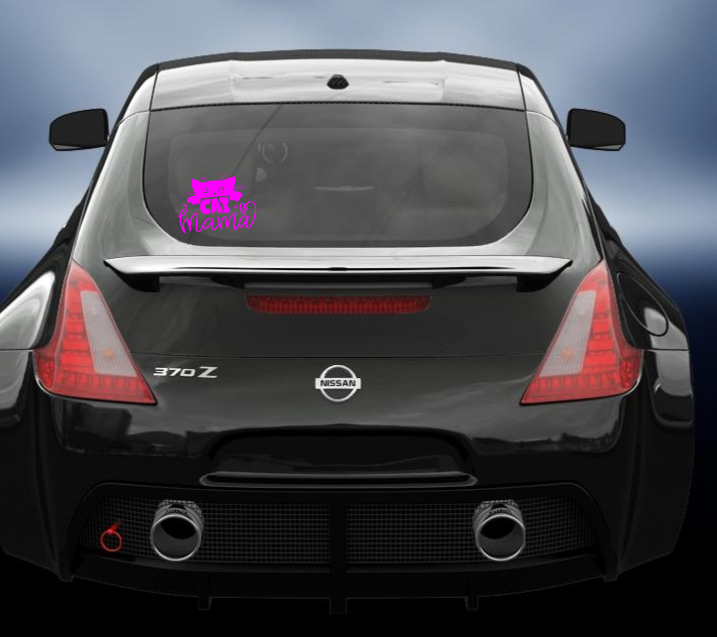 Cat Mama vinyl Decal