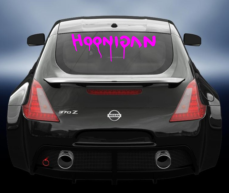 New HOONIGAN car windscreen banner