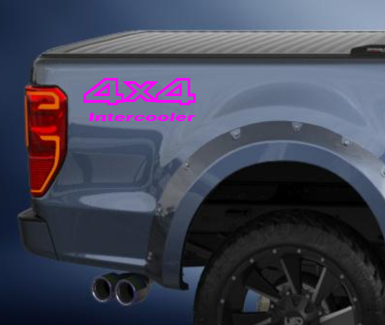 4x4 intercooler 4wd side decal/sticker comes in a pack of 2