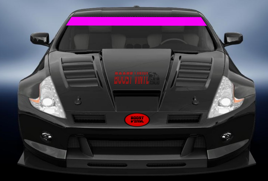 solid colour windscreen banner