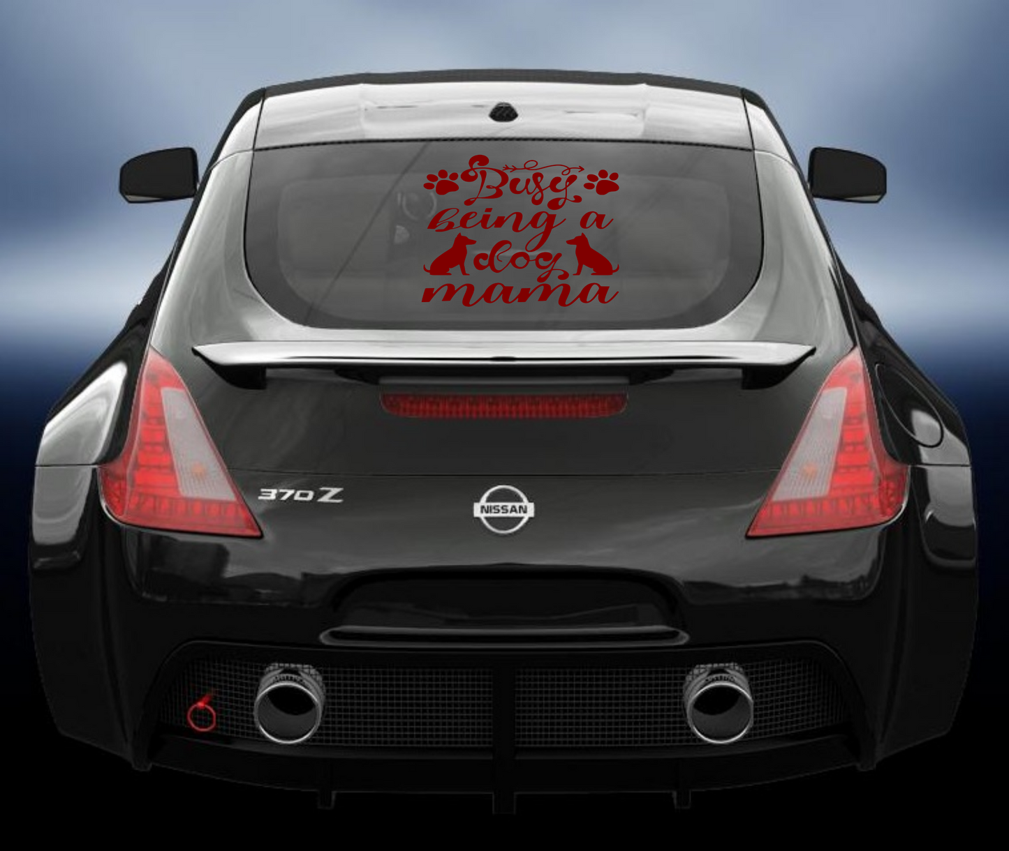 Busy being a dog mama vinyl Decal