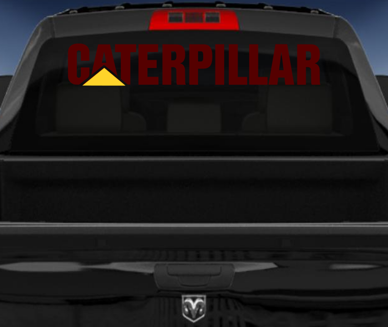 Caterpillar vinyl 4wd sticker/decal