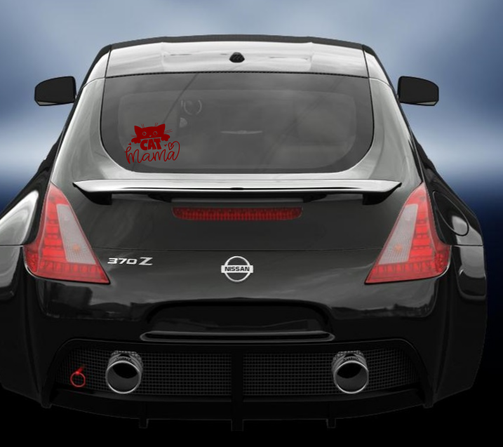 Cat Mama vinyl Decal