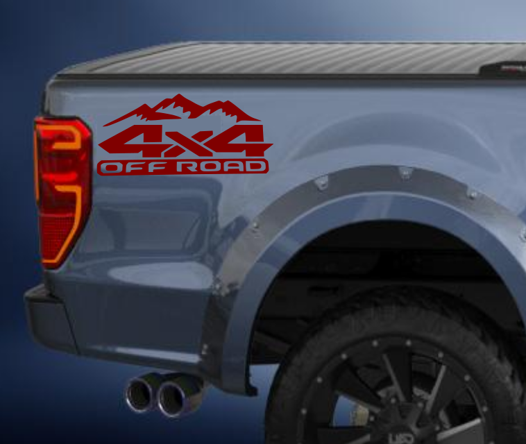 4x4 offroad vinyl sticker/decal comes in a pack of 2