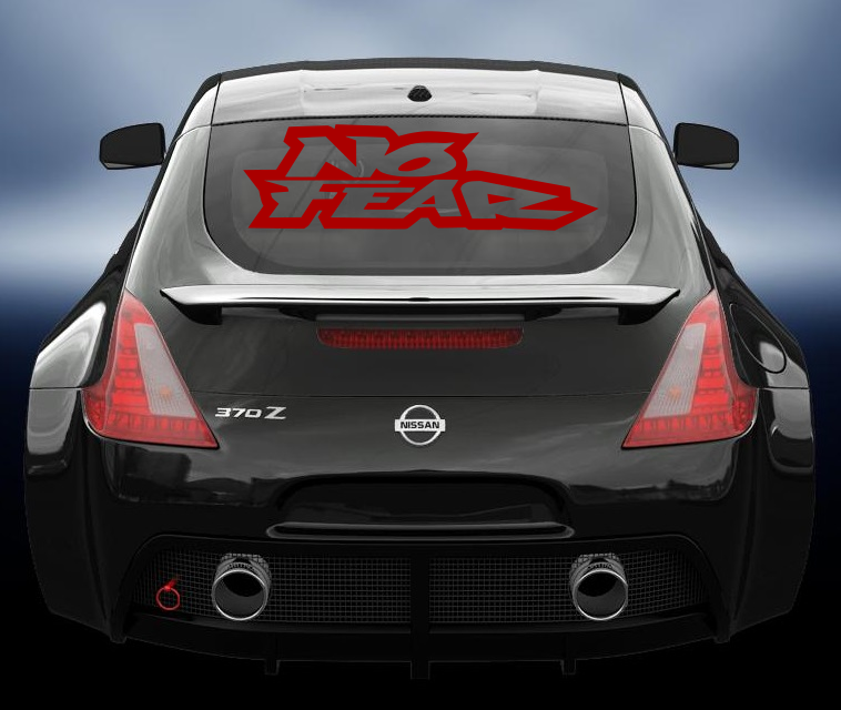 No Fear vinyl sticker