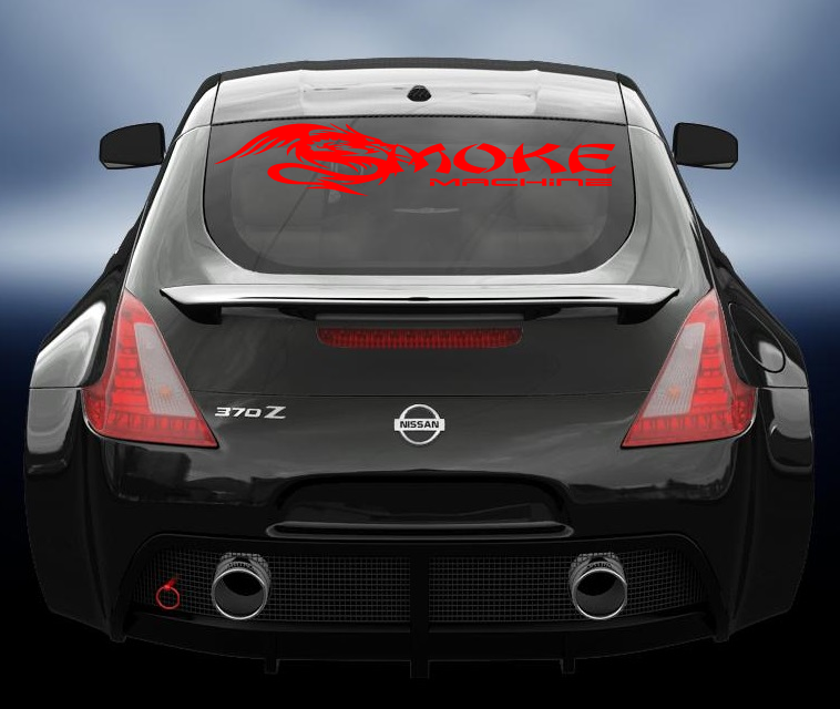 Smoke Machine JDM style car decal