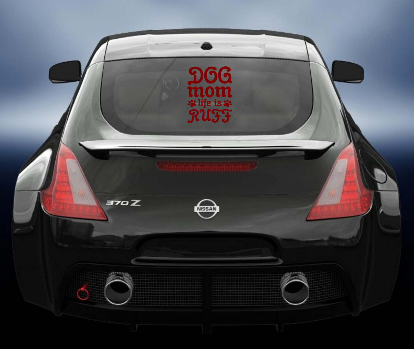 Dog mum life is ruff vinyl Decal