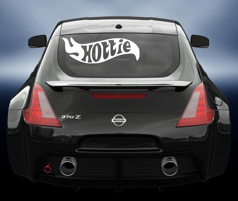 Hottie vinyl decal