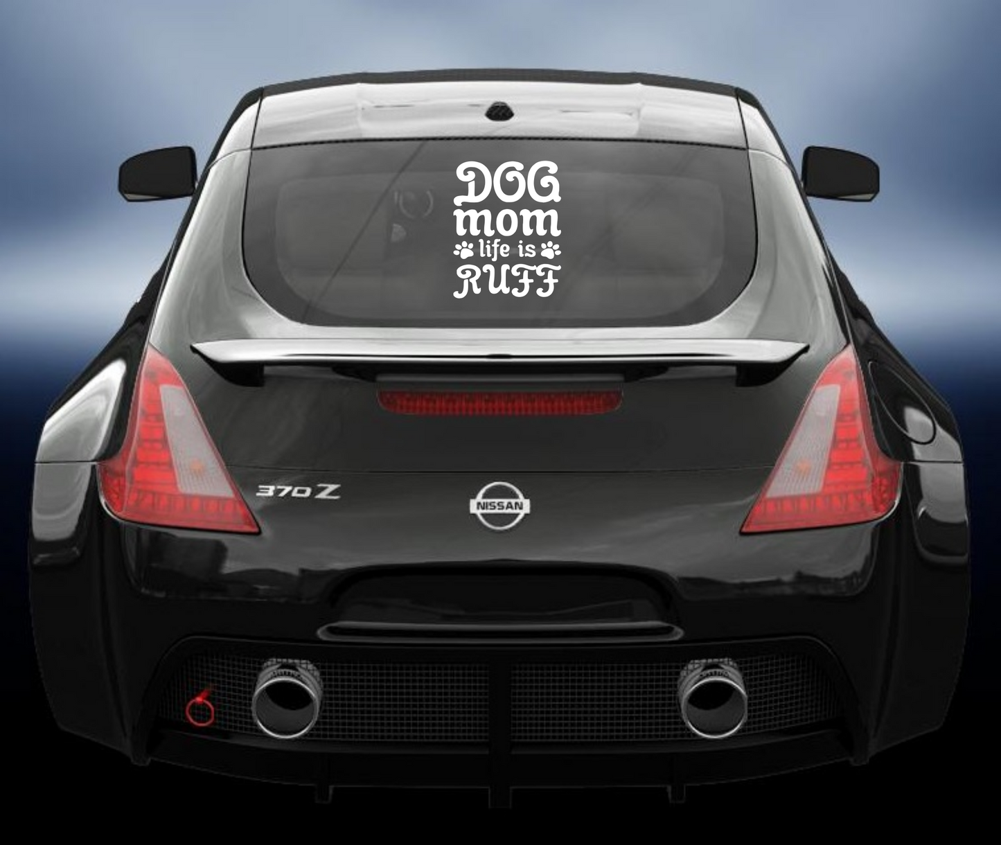 Dog mum life is ruff vinyl Decal
