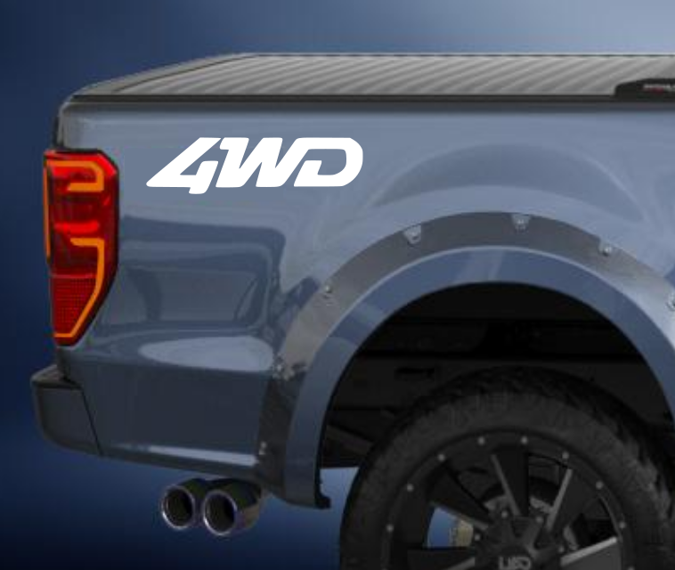 4wd vinyl sticker/decal comes in a pack of 2