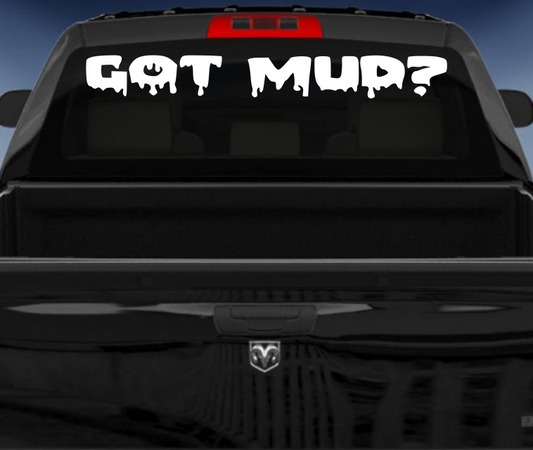 Got Mud 4wd car sticker/decal