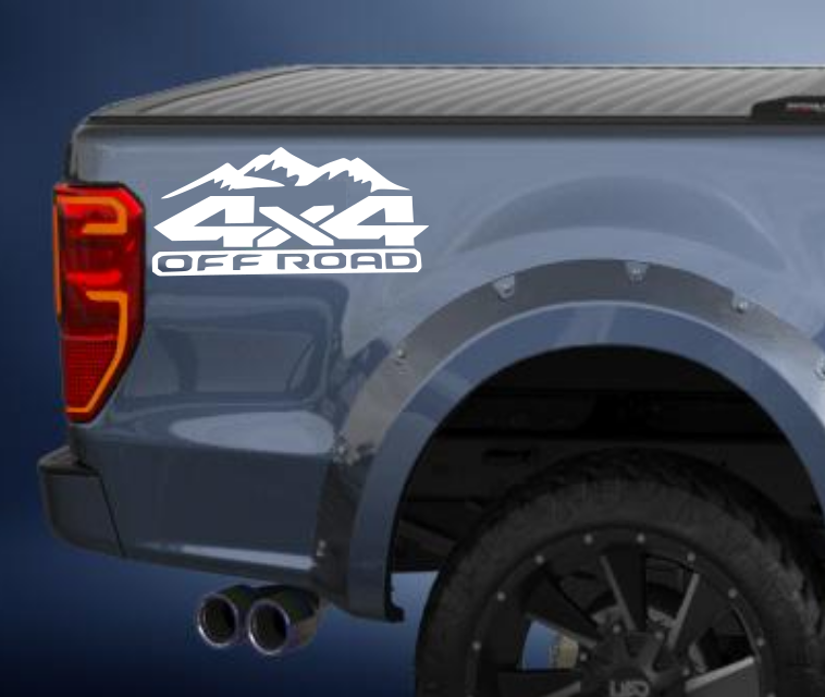 4x4 offroad vinyl sticker/decal comes in a pack of 2