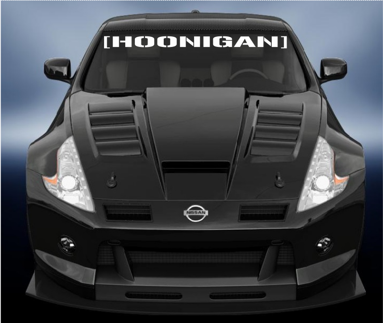 HOONIGAN vinyl windscreen banner