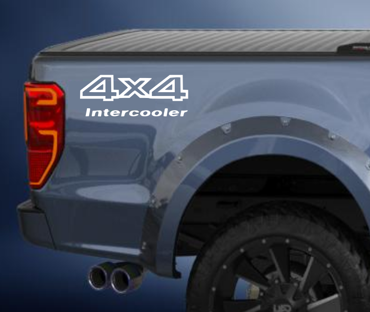 4x4 intercooler 4wd side decal/sticker comes in a pack of 2