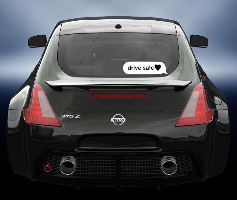 Drive safe vinyl decal