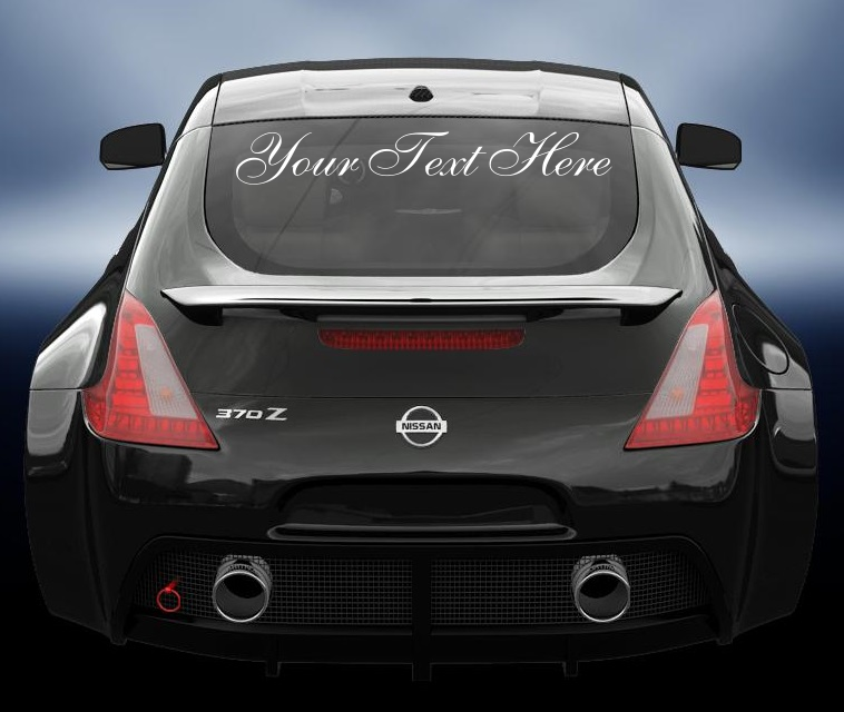 Custom Text Vinyl sticker