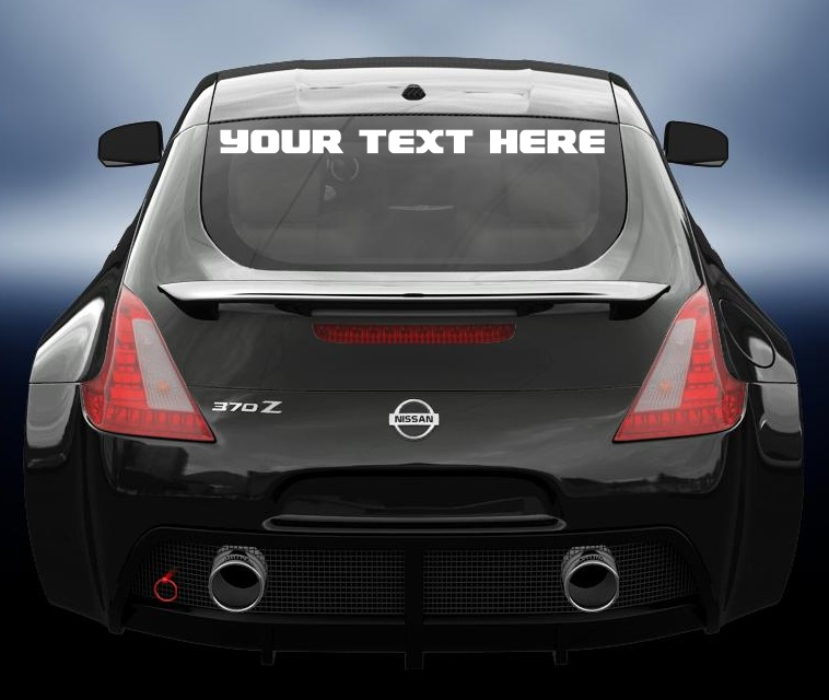 Custom Text Vinyl sticker