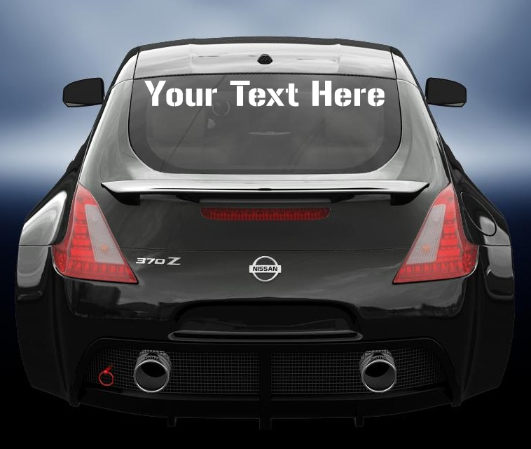 Custom Text Vinyl sticker