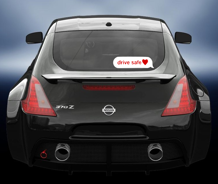 Drive safe vinyl decal