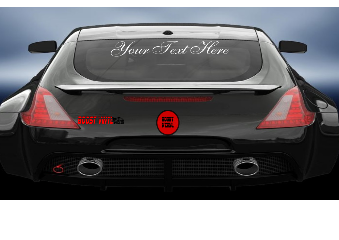 Text Back Sticker Custom Text Vinyl sticker Shop Now !! – Boost Vinyl